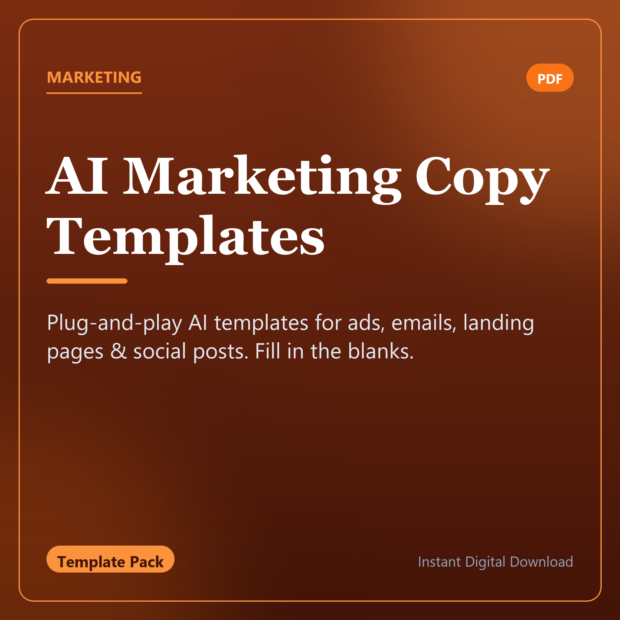 AI Marketing Copy Templates