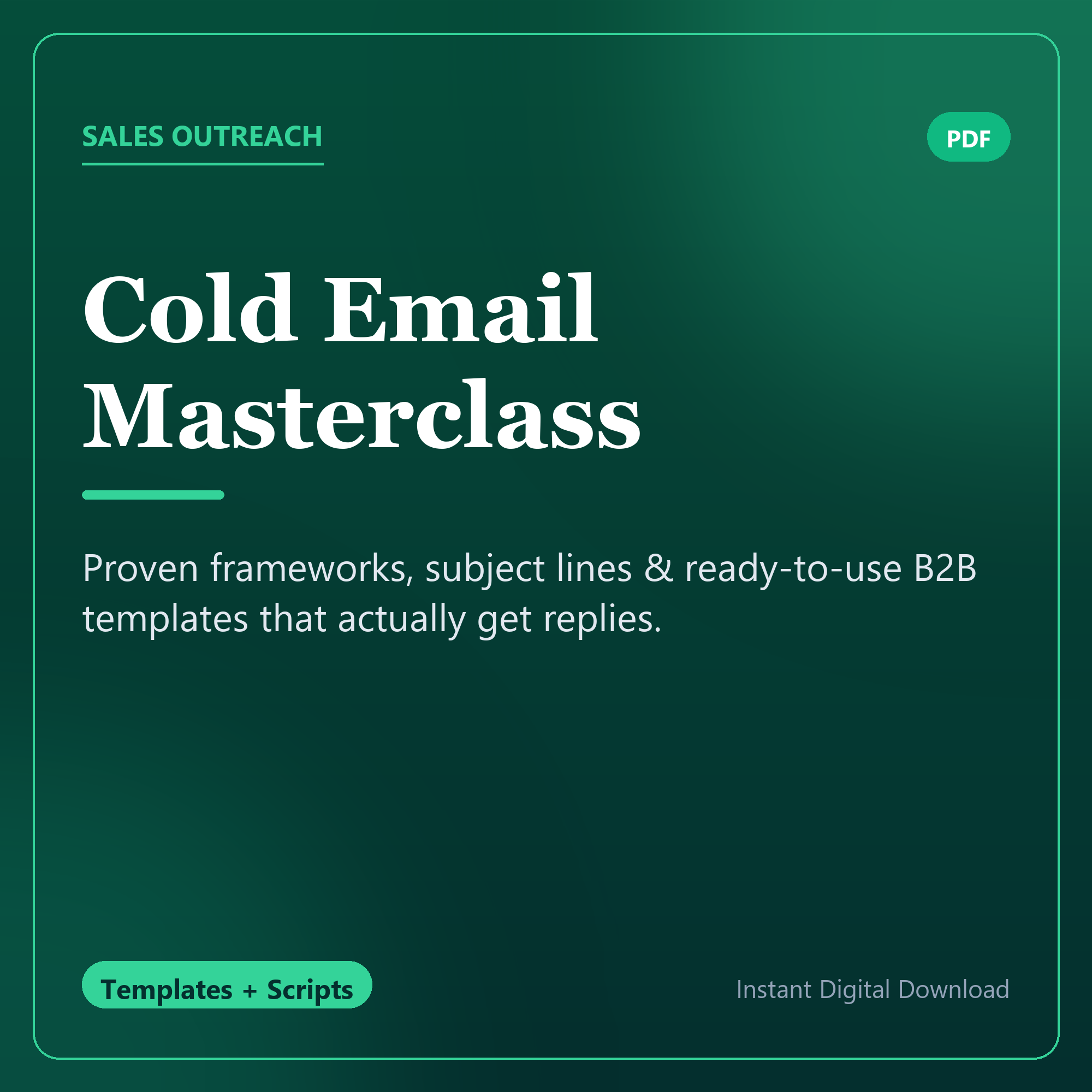 Cold Email Masterclass