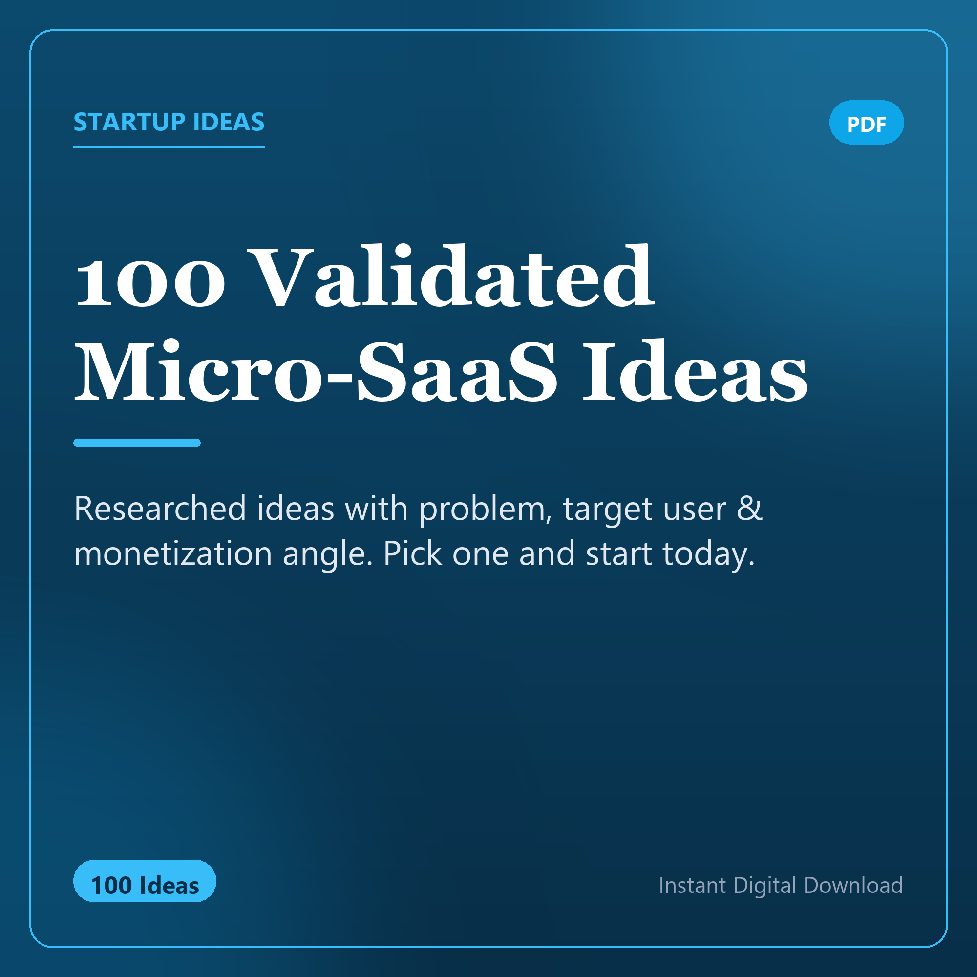 100 Validated Micro-SaaS Ideas