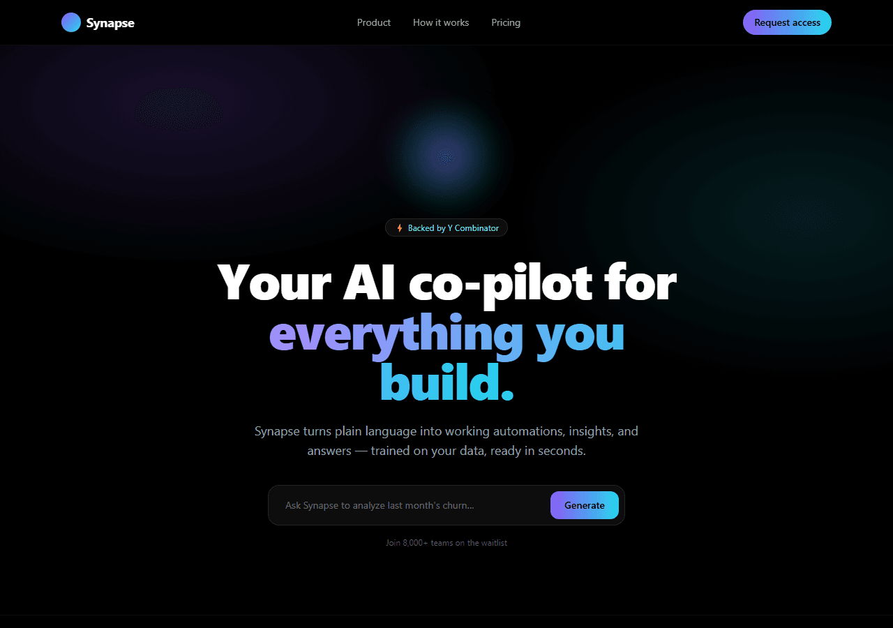 AI Startup — Next.js + Tailwind template preview